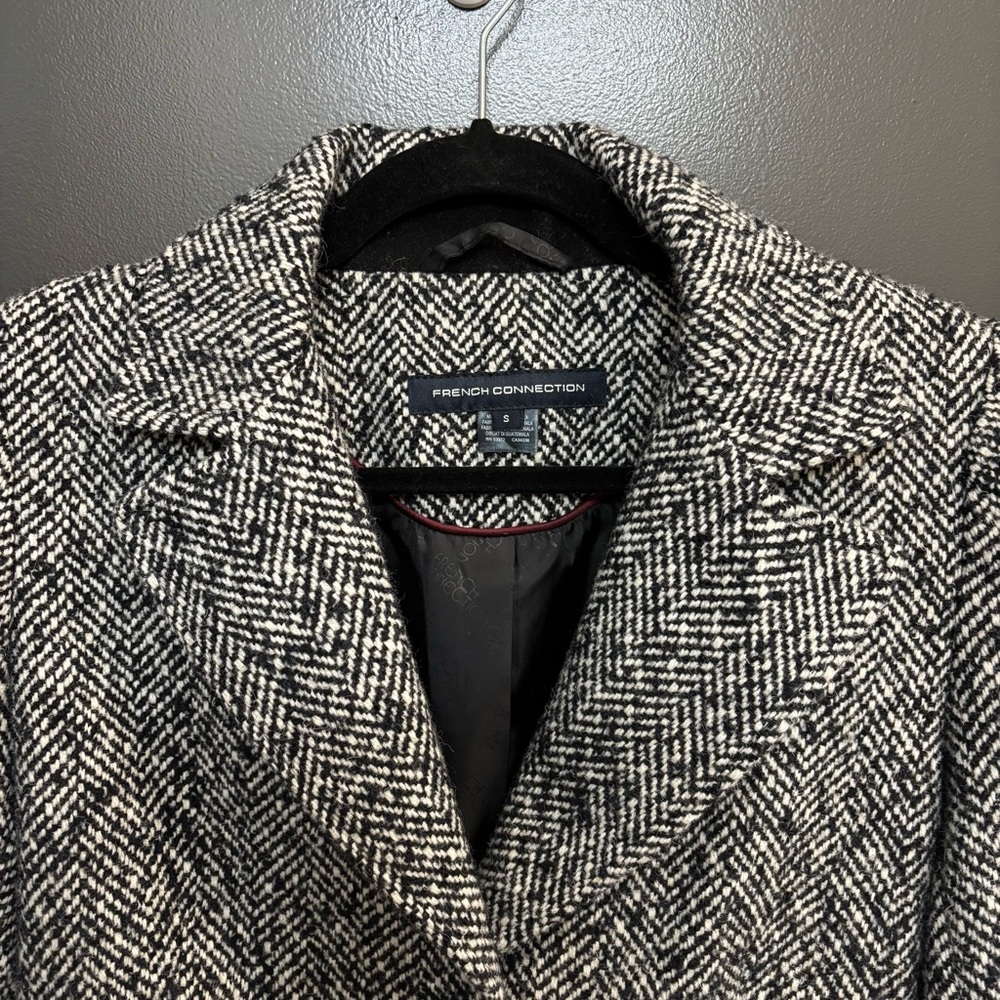 French Connection Chantelle Herringbone Coat - Picture 7 of 11